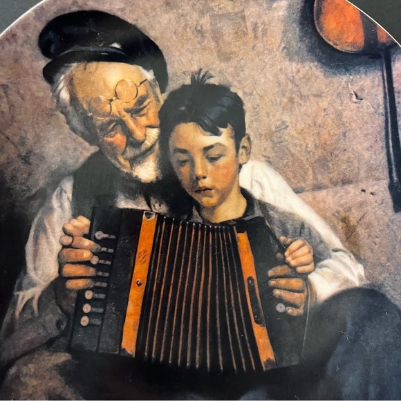 Vintage‎ 1981 Norman Rockwell The Music Maker Decorative Plate #22396 S - Picture 3 of 6